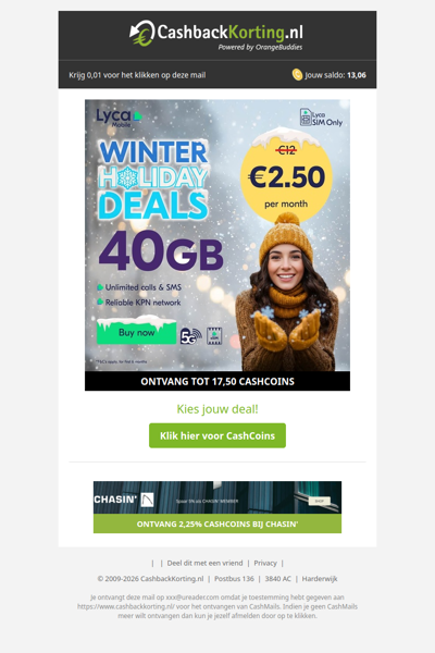 Ontdek de Winter Holiday Deals van Lycamobile