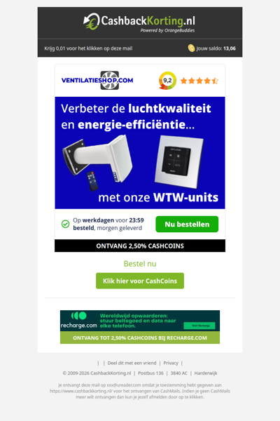 Upgrade je ventilatie en verlaag je kosten