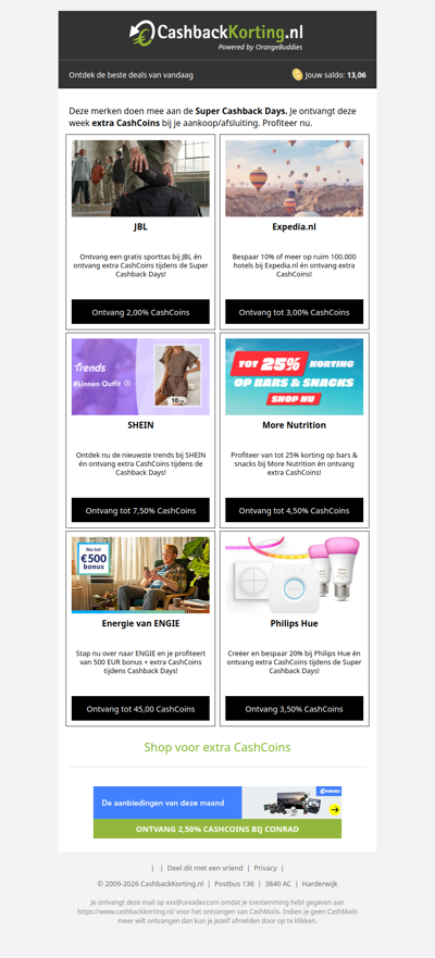 De beste Super Cashback Days deals voor jou!