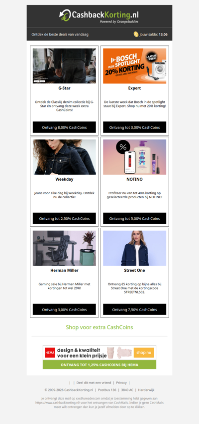 De beste deals voor jou, wad!