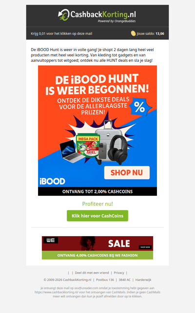 De iBOOD hunt is begonnen!