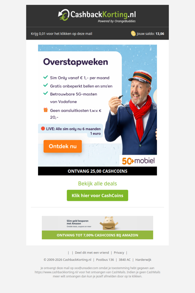 Overstapweken: Sim Only al vanaf 1 EUR per maand!