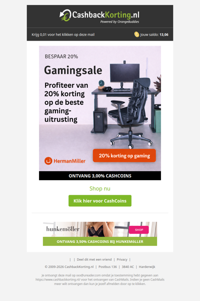 Gamingsale: 20% korting op gamingstoelen met vijf sterren