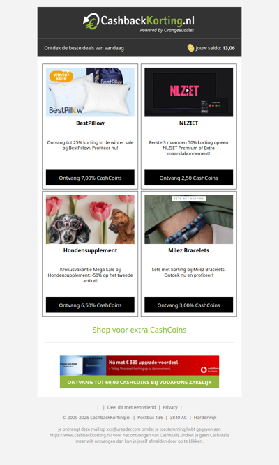 De beste deals voor jou, wad!