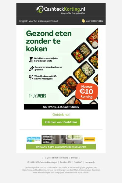 Gezond eten zonder te koken: nu met 10 EUR korting!