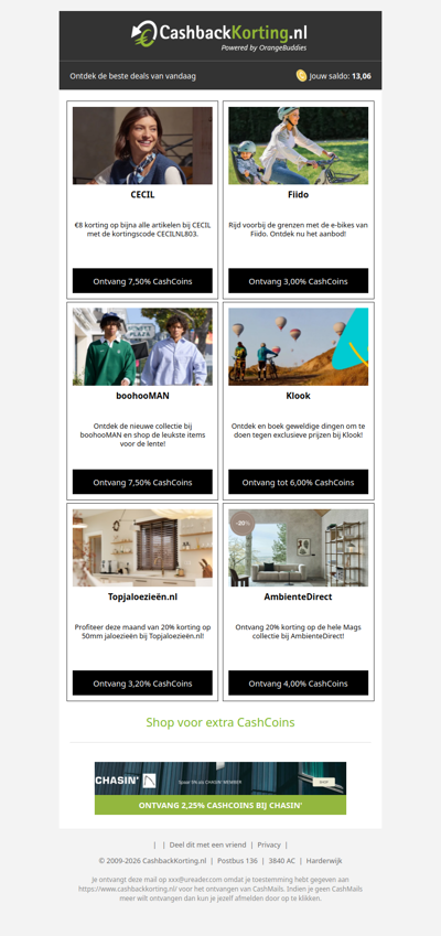 Begin de week met 6 TOP deals!