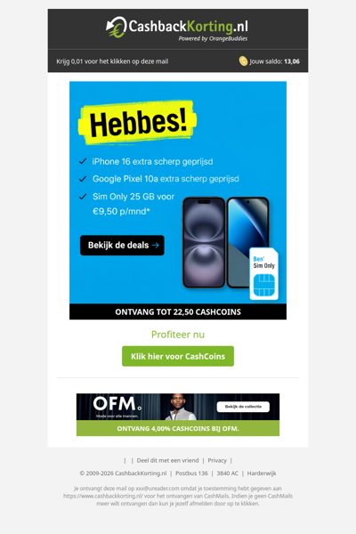 Hebbes bij BEN: iPhone 16 extra scherp geprijsd