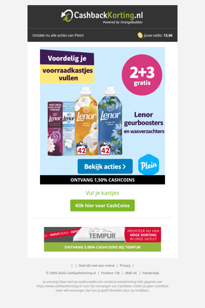 Voordelig je voorraadkastjes vullen: 2+3 gratis