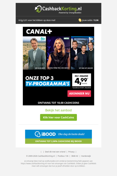 Jouw favoriete programma's de eerste maand met 50% korting