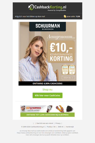 Ontvang tijdelijk 10 EUR kennismakingskorting