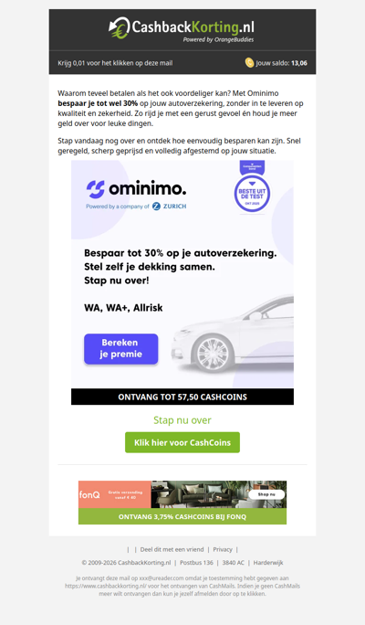 Bespaar slim op je autoverzekering met Ominimo