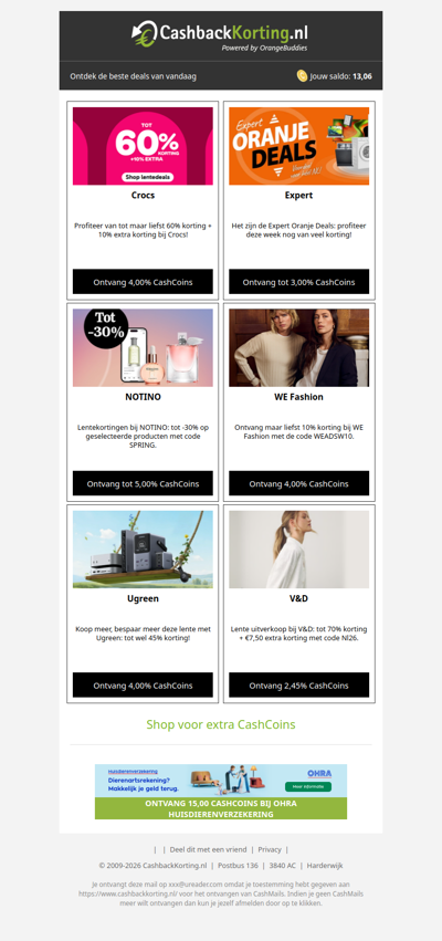 De 6 beste deals voor jou, wad!