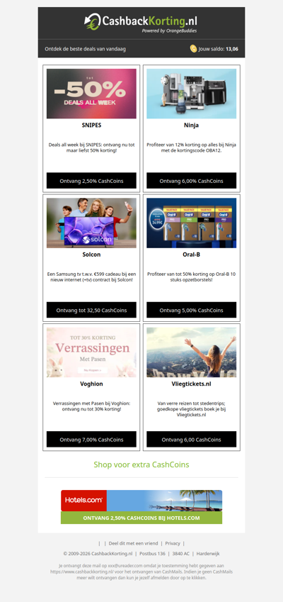 Breek de week met deze deals!