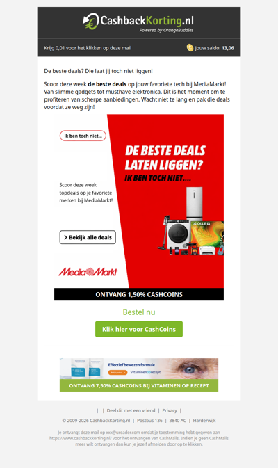 De beste deals laten liggen? Zeker niet!