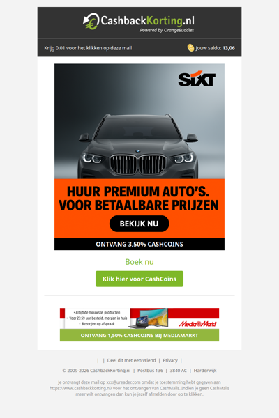 Huur premium auto's voor betaalbare prijzen!