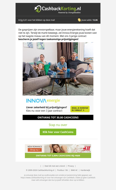 Kies voor zekerheid met een energiecontract van Innova