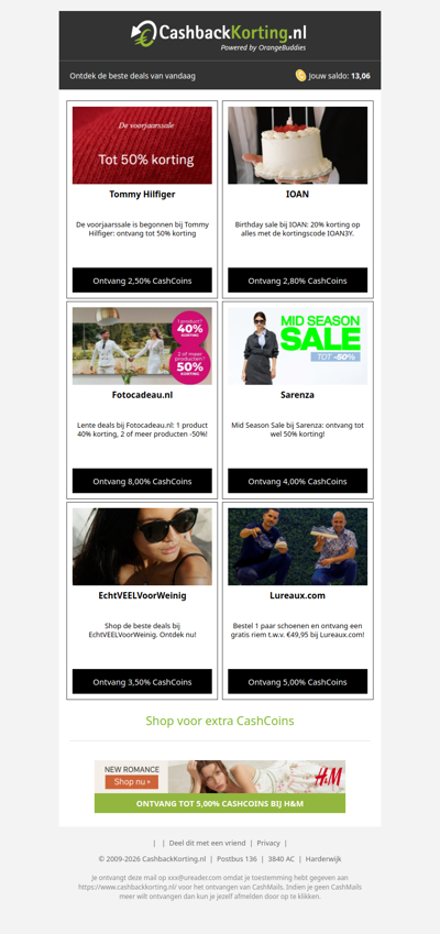 Een nieuwe maand, met nieuwe deals!