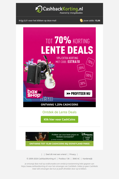 Lente Deals met kortingen tot 70% + 10% EXTRA korting