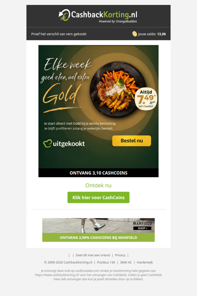 Elke week goed eten, met Gold voordeel