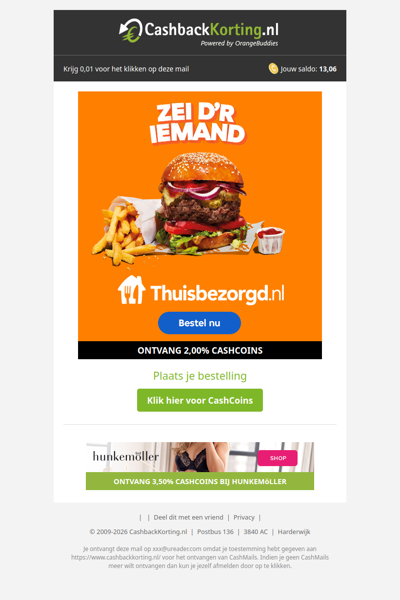 Jouw favoriete eten wacht op je!