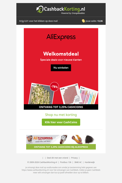 Profiteer van geweldige welkomstdeals bij AliExpress!