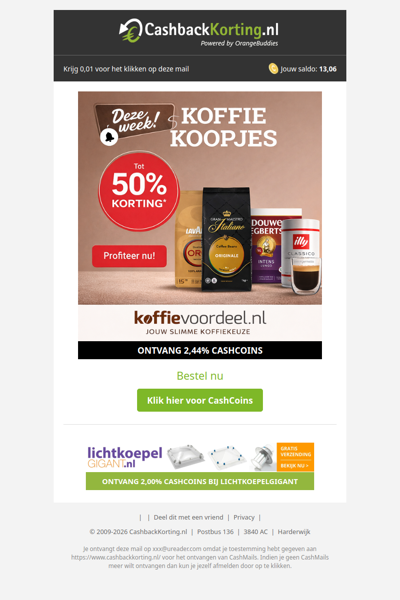 Koffiekoopjes bij Koffievoordeel met kortingen tot 50%