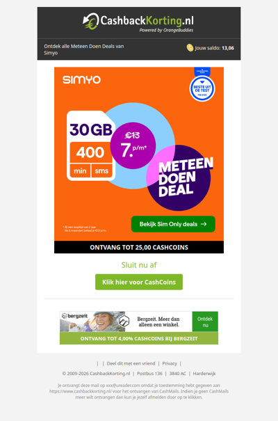 Meteen Doen Deals bij Simyo: heel veel voordeel