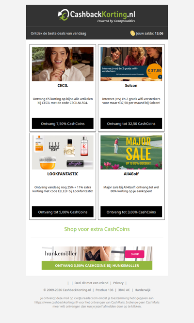 4 nieuwe deals om de week goed te beginnen!