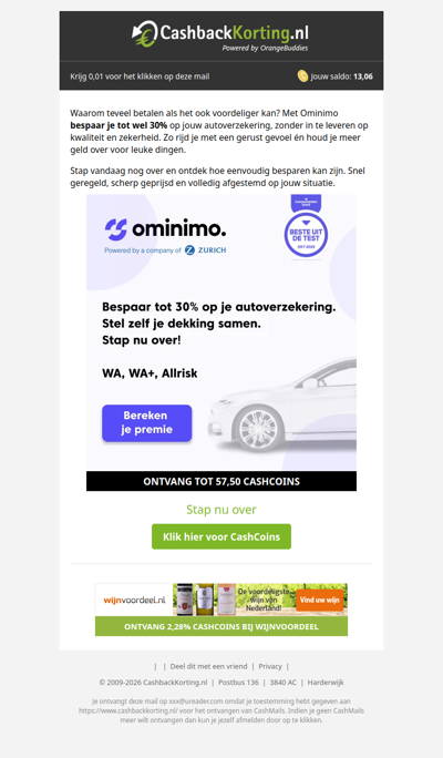 Bespaar slim op je autoverzekering met Ominimo