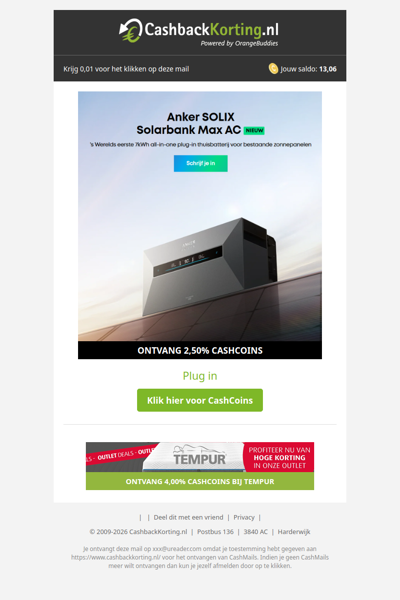 Pak je voordeel op de AnkerSOLIX thuisbatterij!