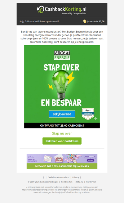 Profiteer van lage tarieven bij Budget Energie!