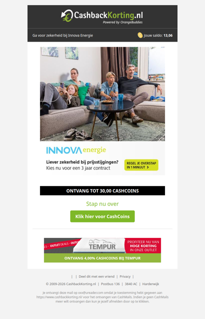 Kies voor zekerheid met een energiecontract van Innova