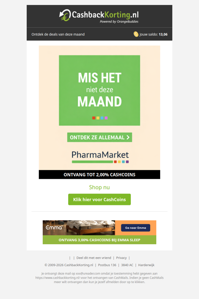 Deze maanddeals van PharmaMarket mag je niet missen!