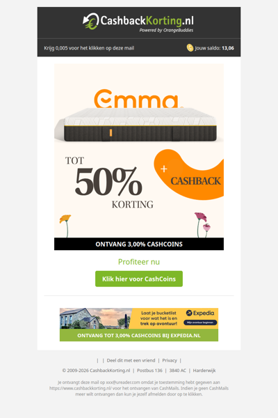 Ontvang tot 50% korting bij Emma Sleep!