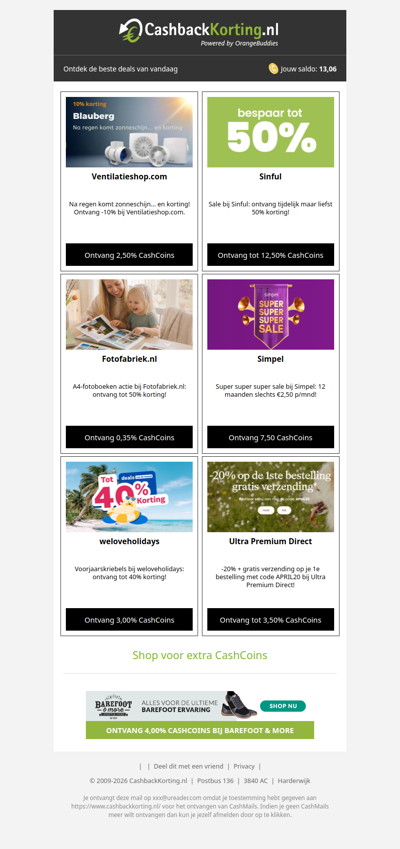 De beste deals voor jou, wad!