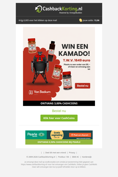 Bestel en win een Kamado BBQ t.w.v. 1649 EUR!