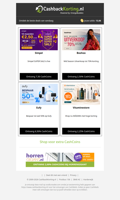 De beste deals voor jou, wad!