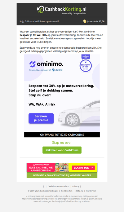 Bespaar slim op je autoverzekering met Ominimo
