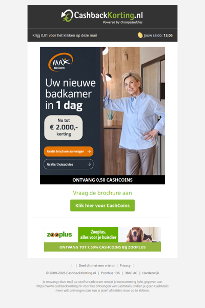 Tot 2.000 EUR korting op jouw nieuwe badkamer