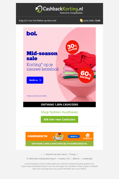 Korting op je nieuwe lentelook tijdens Mid Season Sale