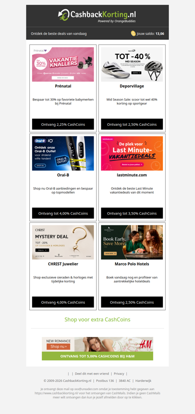 6 nieuwe deals om de week goed te beginnen!