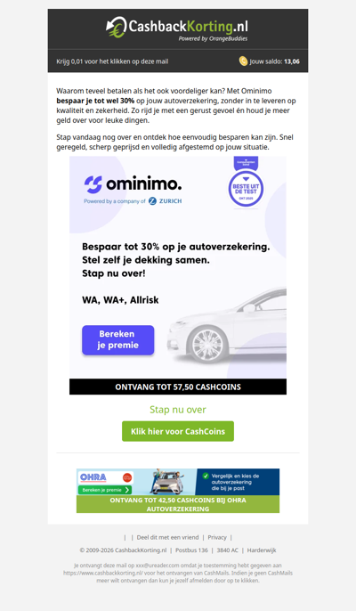 Stap over & bespaar tot 30% met Ominimo