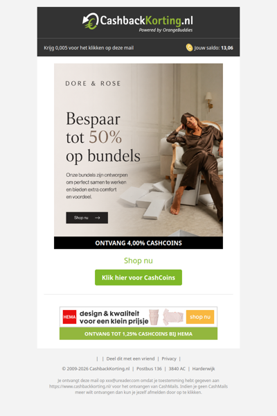 Bespaar tot 50% op luxe Dore & Rose bundels