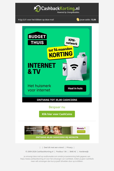Bespaar op jouw internet en tv abonnement bij Budget Thuis