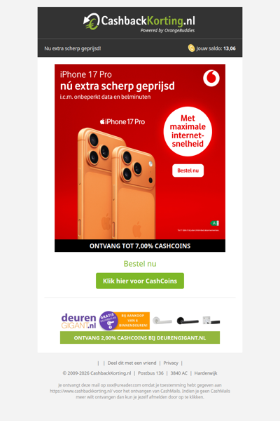 Tijdelijk extra voordelig: de iPhone 17 Pro met Unlimited abonnement