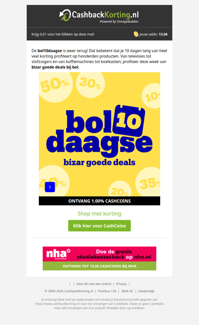 Bizar goede deals tijdens de bol10daagse!