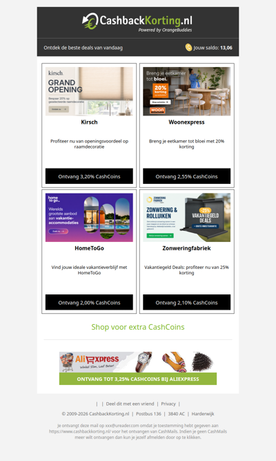 De beste deals voor jou, wad!
