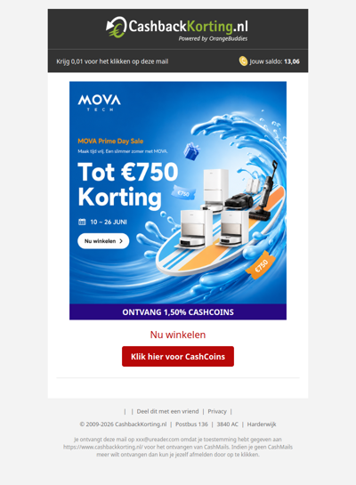 Bespaar groots tijdens de MOVA Prime Day Sale