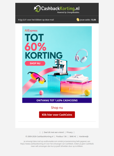 Tot 60% korting op duizenden AliExpress deals