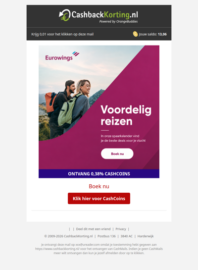 Voordelig reizen met Eurowings